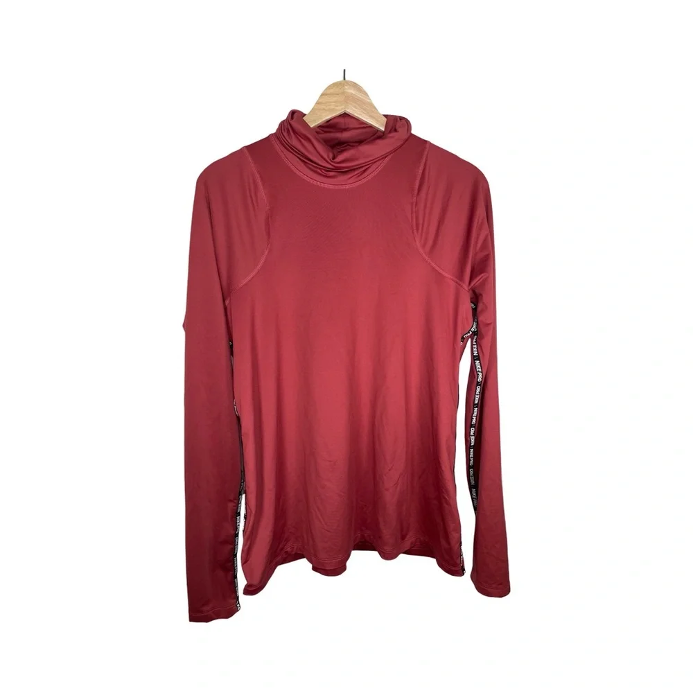 Nike Pro Dri-Fit running Women's Mock Neck Long Sleeve Top XL 063